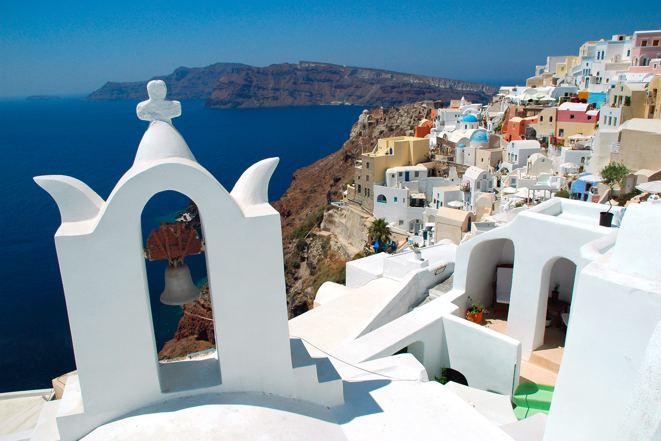 Photo ile de Santorin